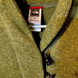 The North Face Fleece Pullover Sweater Women's Medium Toggle Button Green